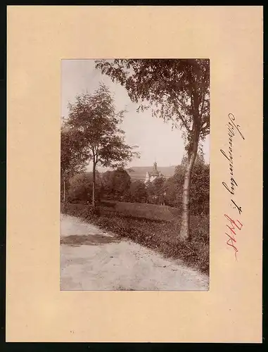 Fotografie Brück & Sohn Meissen, Ansicht Schwarzenberg i. Erzg., Blick auf die Heimstädte Förstel