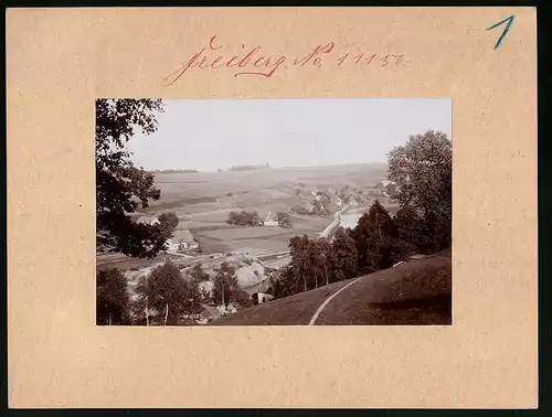 Fotografie Brück & Sohn Meissen, Ansicht Freiberg / Sachsen, Ortsrand im Muldental