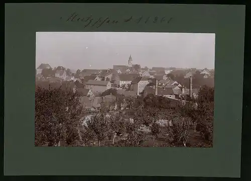 Fotografie Brück & Sohn Meissen, Ansicht Mutzschen, Gesamtansicht der Ortschaft