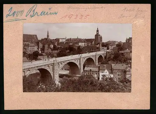 Fotografie Brück & Sohn Meissen, Ansicht Bautzen, Partie an der Kronprinzenbrücke