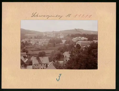 Fotografie Brück & Sohn Meissen, Ansicht Schwarzenberg i. Erzg., Blick in die Ortschaft