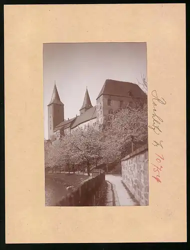 Fotografie Brück & Sohn Meissen, Ansicht Rochlitz i. Sa., Partie am Schloss Rochlitz