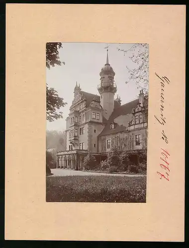 Fotografie Brück & Sohn Meissen, Ansicht Gauernitz, Partie am Schloss Gauernitz