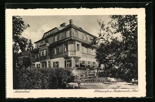 AK Marienbad, Höhencafé und Restaurant Alm