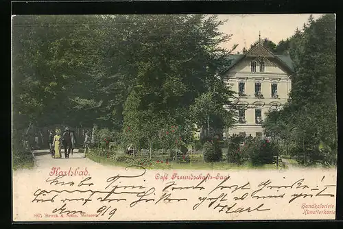 AK Karlsbad, Café Freundschafts-Saal