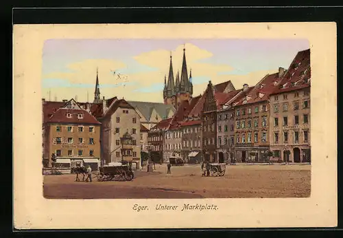 AK Eger, Unterer Marktplatz