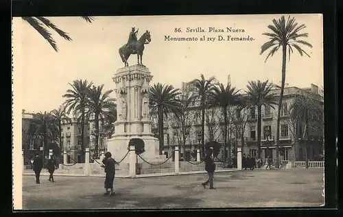 AK Sevilla, Plaza Nueva, Monumento al rey D. Fernando