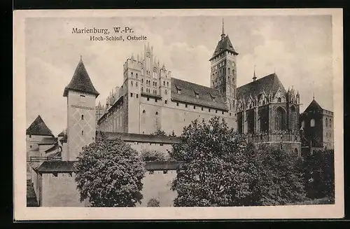 AK Marienburg, Hoch-Schloss, Ostseite
