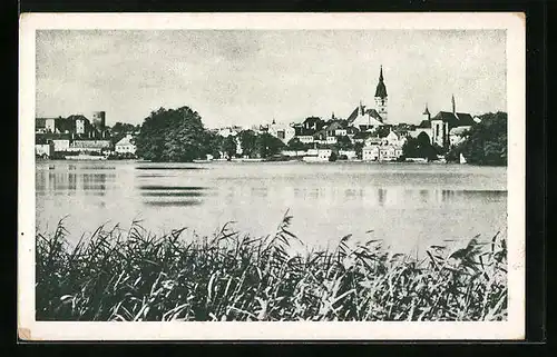 AK Neuhaus /Böhmen, Ortsansicht mit Kirche
