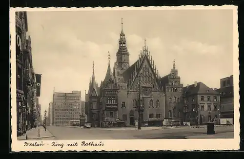 AK Breslau, Ring mit Rathaus