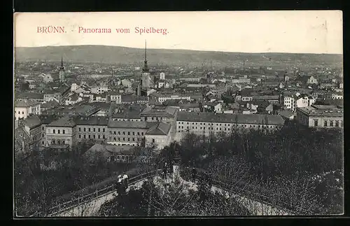 AK Brünn, Panorama vom Spielberg