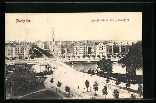 AK Stockholm, Djurgardsbron och Narvavägen