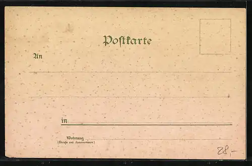 Lithographie Wolfenhausen, Neue Schule, Handlung v. Ludwig Raab, Kirche, Pfarrhaus