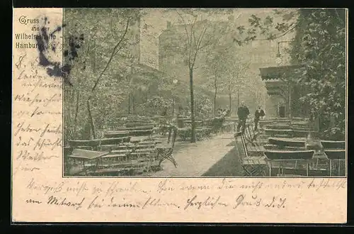 AK Hamburg-St. Pauli, Gasthaus Wilhelmshalle, Spielbudenplatz 3-7