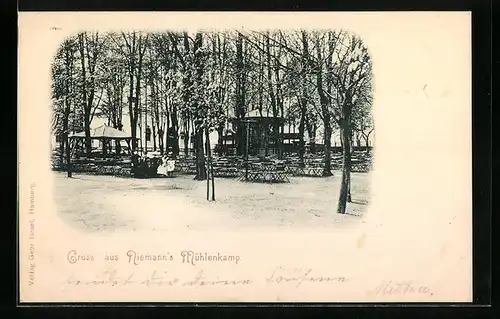 AK Hamburg-Winterhude, Gasthaus Niemanns Mühlenkamp