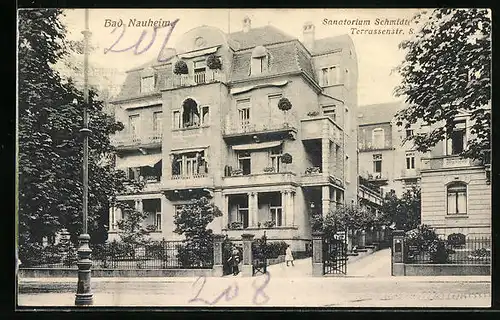 AK Bad Nauheim, Sanatorium Schmidt, Terrassenstrasse 8