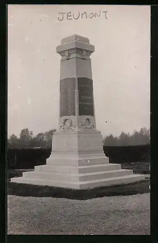 AK Jeumont, Le Monument aux Morts