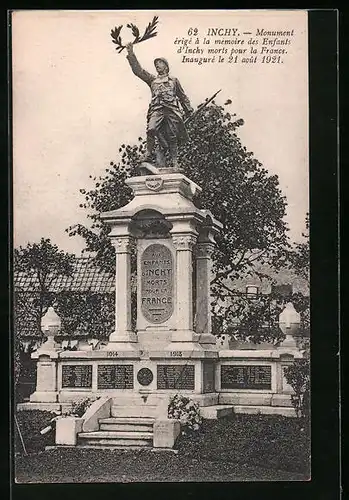AK Inchy, Le Monument aux Morts