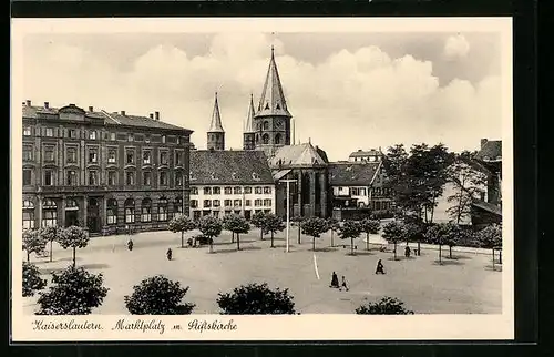 AK Kaiserslautern, Marktplatz mit Stiftskirche