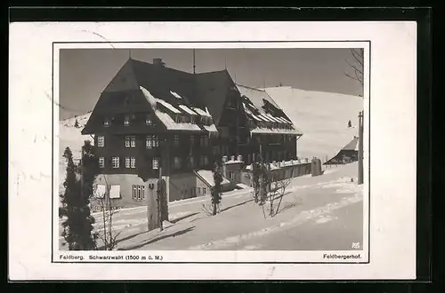 AK Feldberg /Schwarzw., Hotel Feldbergerhof im Schnee