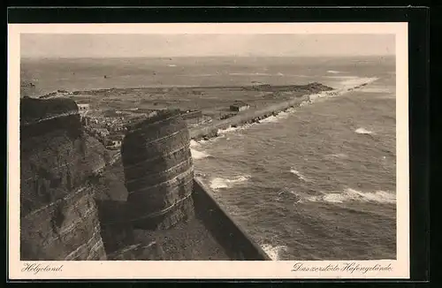 AK Helgoland, Das zerstörte Hafengelände