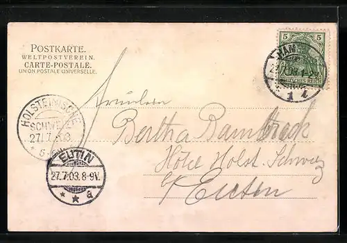 AK Hamburg, Blick auf die beiden Alstern