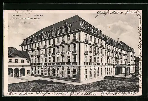 AK Aachen, Palast-Hotel Quellenhof