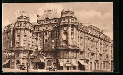 AK Frankfurt a. M., Carlton-Hotel A.-G. mit Cigarrengeschäft
