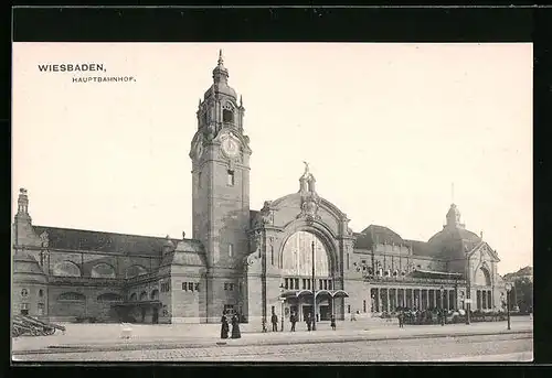 AK Wiesbaden, Hauptbahnhof