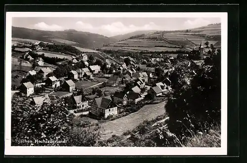 AK Züschen /Sauerl., Ortsansicht aus der Vogelschau