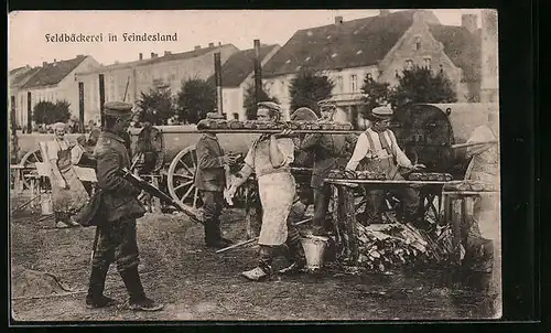 AK Feldbäckerei in Feindesland