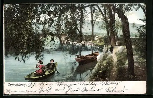 AK Zürichhorn, Partie am Wasser