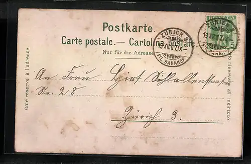 AK Zürichhorn, Partie am Wasser