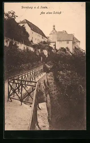 AK Dornburg a. d. Saale, Partie am alten Schloss