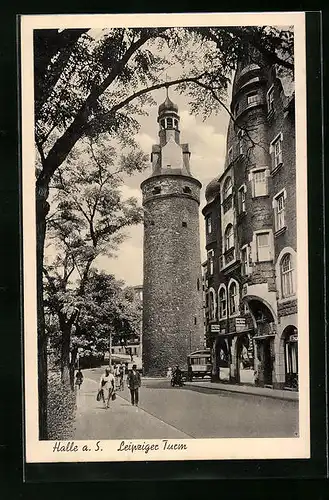 AK Halle /Saale, Leipziger Turm