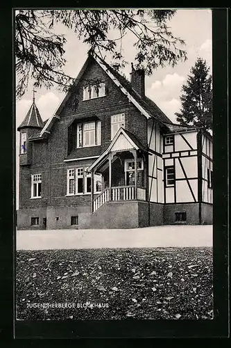 AK Eckenhagen, Jugendherberge Blockhaus, Fachwerk