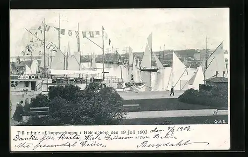 AK Helsingborg, Till minne af kappseglingen den 19 Juli 1903