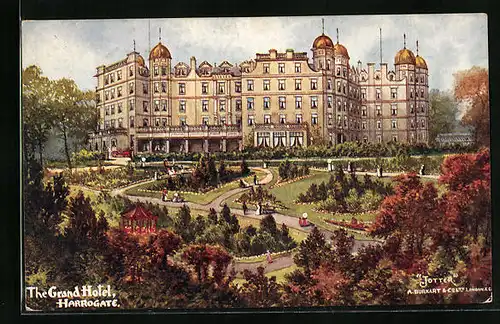 Künstler-AK Harrogate, The Grand Hotel