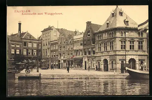 AK Haarlem, Kaasmarkt met Waaggebouw