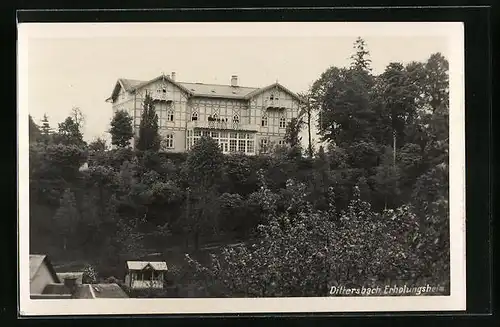 Foto-AK Dittersbach, Erholungsheim