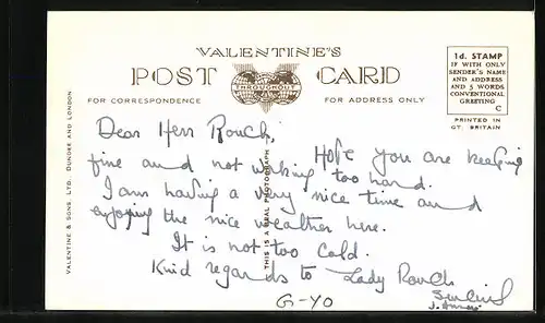 AK Scheffield, Botanical Gardens