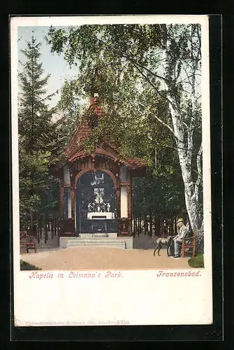 AK Franzensbad, Kapelle in Loimanns Park