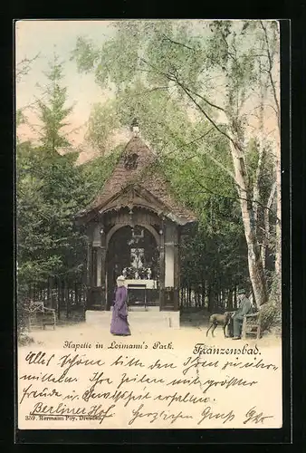 AK Franzensbad, Kapelle in Loimanns Park