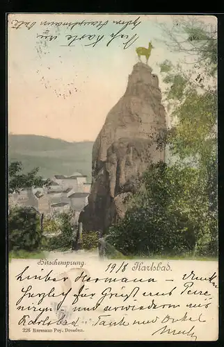 AK Karlsbad, Ausblick vom Hirschensprung