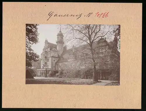 Fotografie Brück & Sohn Meissen, Ansicht Klipphausen-Gauernitz, Schloss Gauernitz