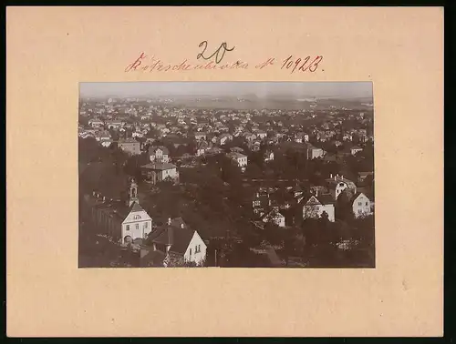Fotografie Brück & Sohn Meissen, Ansicht Kötzschenbroda-Niederlössnitz, Blick über den Stadtteil
