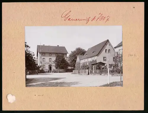 Fotografie Brück & Sohn Meissen, Ansicht Gauernitz a. d. Elbe, Partie am Restaurant Herrschaftlicher Gasthof
