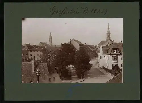 Fotografie Brück & Sohn Meissen, Ansicht Grossenhain, Lindenplatz mit Blick in die Naundorfer Strasse