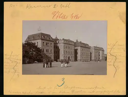 Fotografie Brück & Sohn Meissen, Ansicht Döbeln i. Sa., Kaserne des 1. Bataillon des 11. Infanterie-Regiments Nr. 139