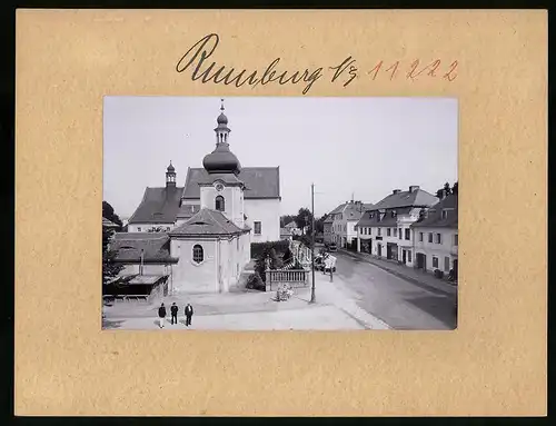 Fotografie Brück & Sohn Meissen, Ansicht Rumburg i. Böhmen, Kloster an der Bahnhofstrasse / Damm Strasse